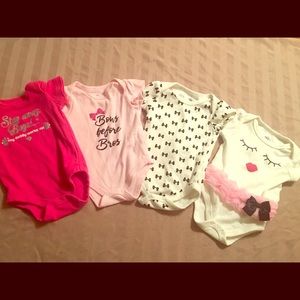 ***SOLD****baby girl onesies.